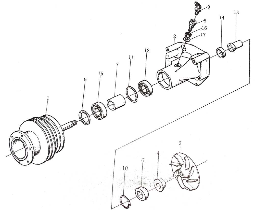 WATER PUMP, WD615-II, HOWO SPARE PARTS CATALOGS