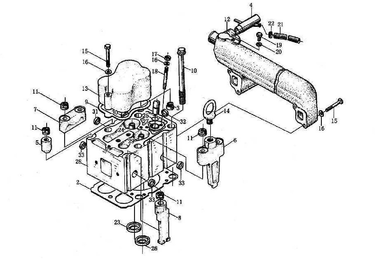 CYLINDER HEAD, WD615-II, SINOTRUK SPARE PARTS CATALOGS