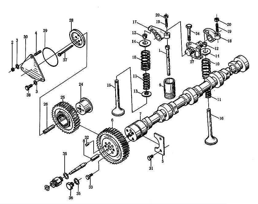 VALVE MECHANISM, WD615-II, HOWO TRUCK PARTS CATALOGS