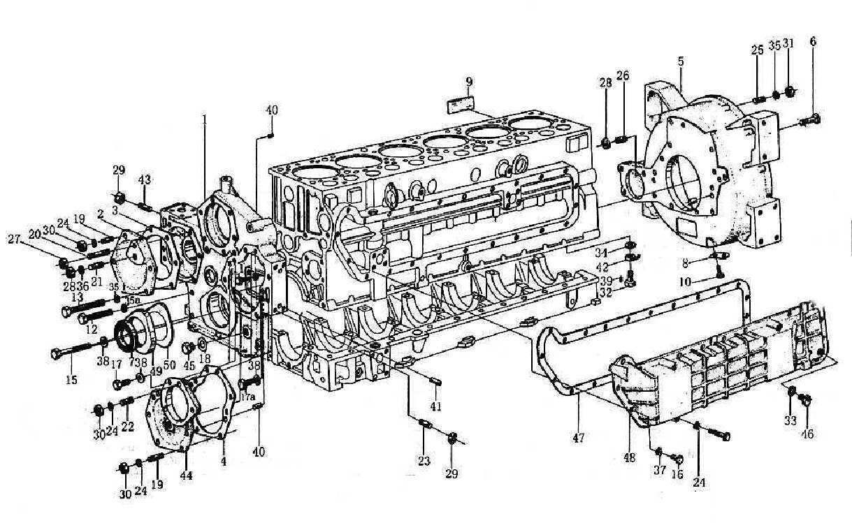 GEAR CASE & FLYWHEEL HOUSING, HOWO PARTS CATALOGS