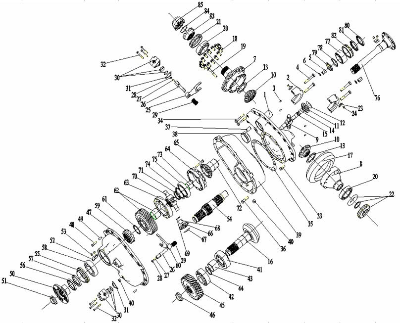 FIRST REAR DRIVING AXLE, SINOTRUK HOWO SPARE PARTS CATALOG
