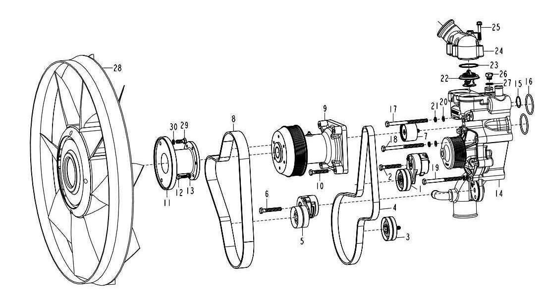 WATER PUMP & COOLING SYSTEM, HOWO TRUCK PARTS CATALOGS