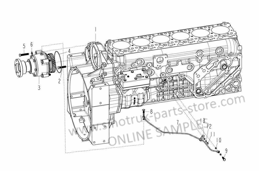 PTO, D12 EURO-III HOWO PARTS CATALOGS