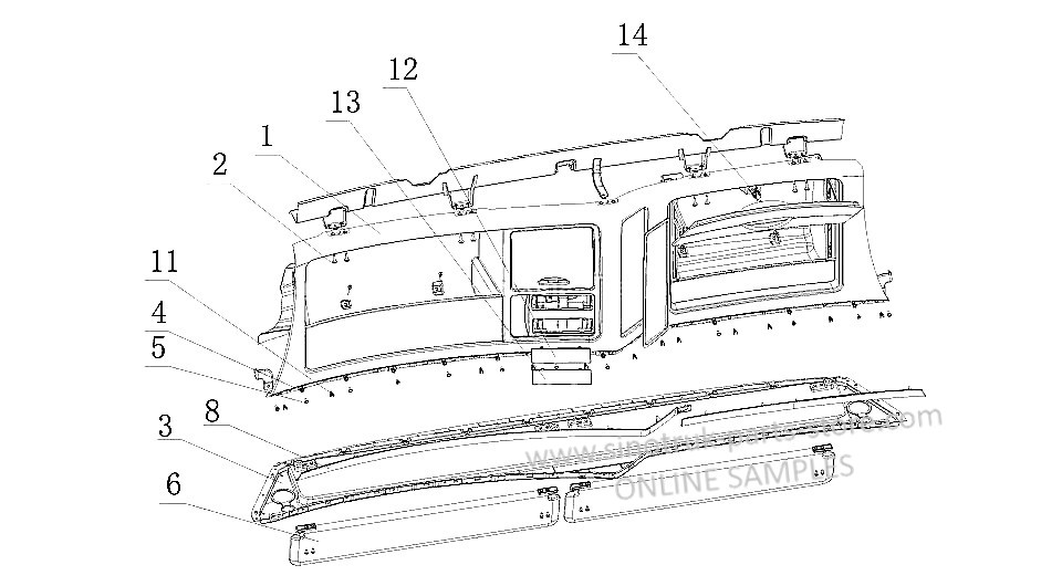 GROCERY BOX, SINOTRUK HOWO A7 PARTS CATALOG