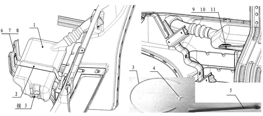 FOR HIGH FLOOR，WINDSHIELD WASHER, HOWO A7 PARTS CATALOG