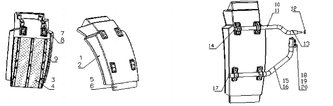 REAR FENDER FOR MID/LONG CAB, HOWO A7 CAB PARTS CATALOG