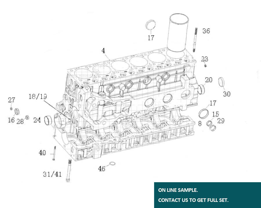 CYLINDER BODY, SINOTRUK T10 PARTS CATALOGS