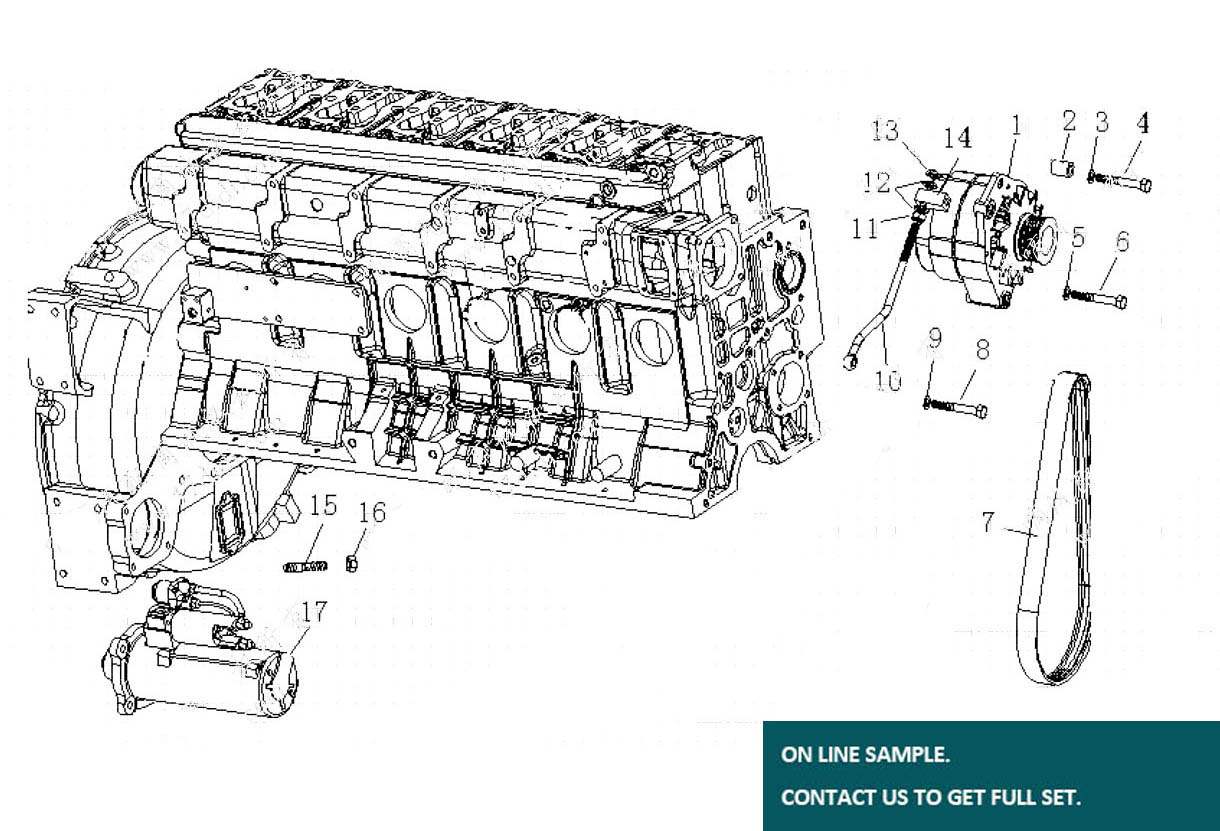 SINOTRUK T10 ENGINE CATALOG, GENERATOR & STARTER