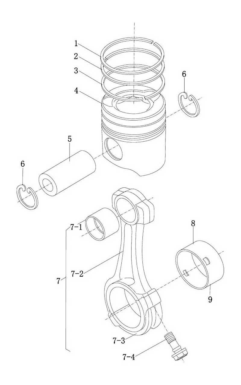 Piston & Connecting Rod, Howo Truck Parts Catalog Pdf