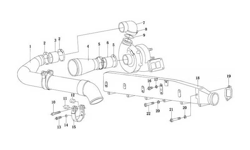 Air Inlet & Exhaust Pipe-Two, Howo Truck Parts Catalog Pdf