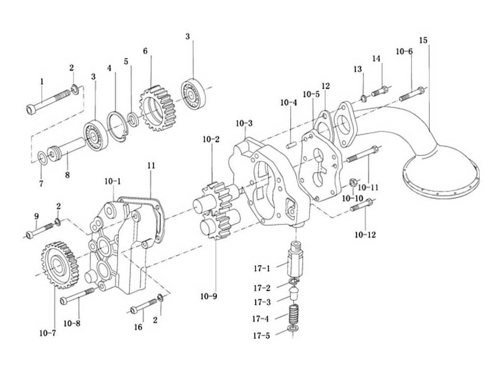 Oil Pump Filter-One, Howo Sinotruk Parts Catalogs Pdf