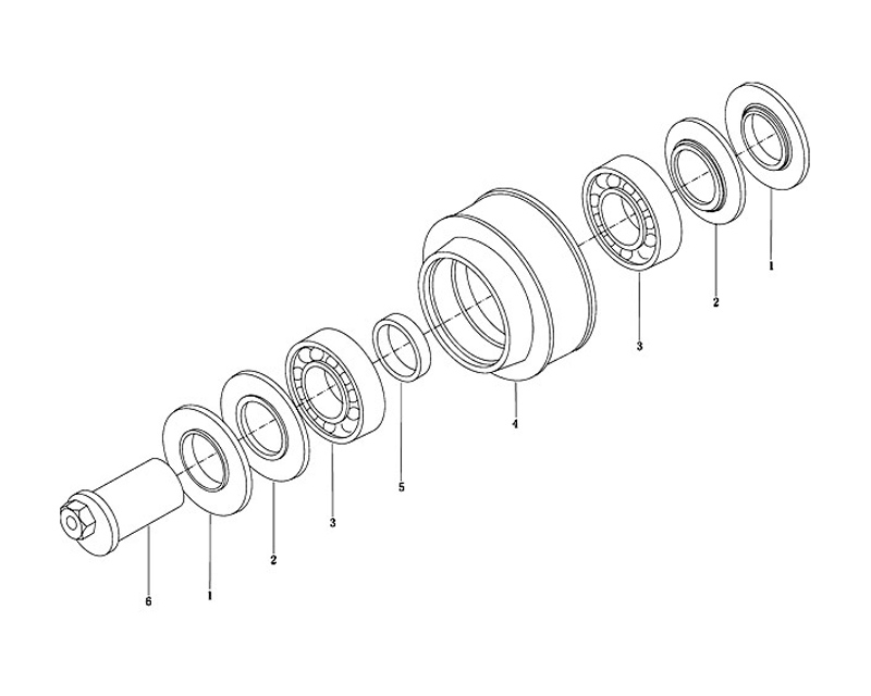 TENSHIONING WHEEL, WEICHAI WD615 ENGINE PARTS CATALOG.