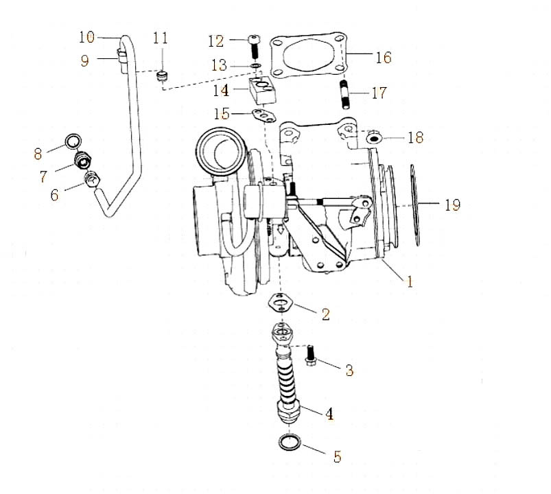 SITRAK C7H MC11 ENGINE PARTS CATALOG, TURBO CHARGER