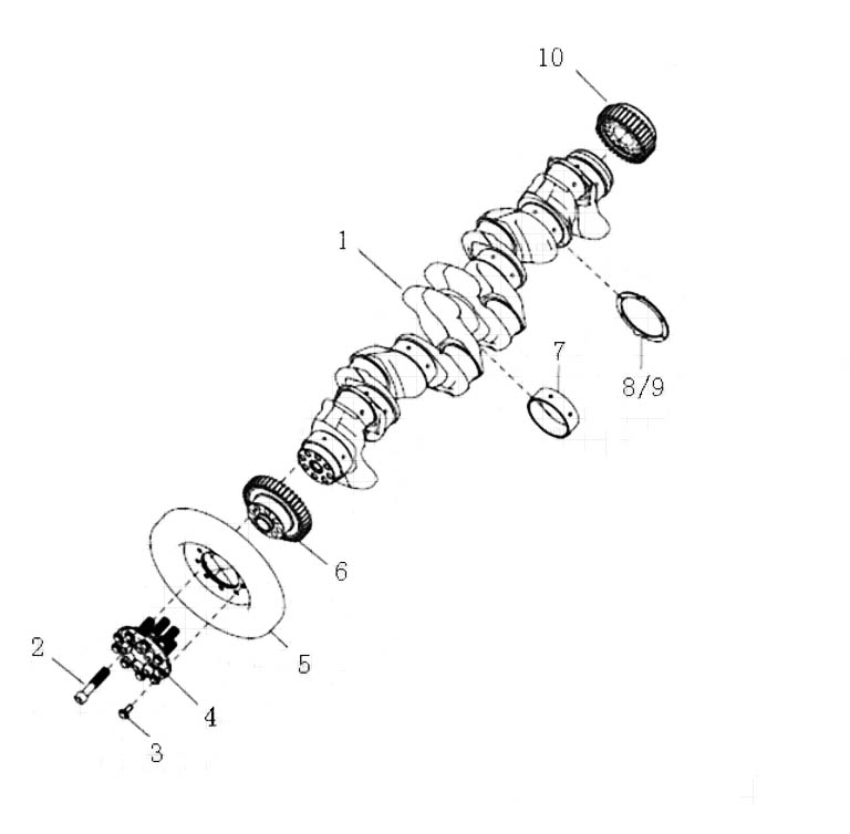 HOWO T5G MC11 ENGINE CATALOG, CRANKSHAFT