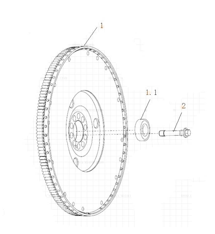 FLYWHEEL, T7H MC11 ENGINE PARTS CATALOGS