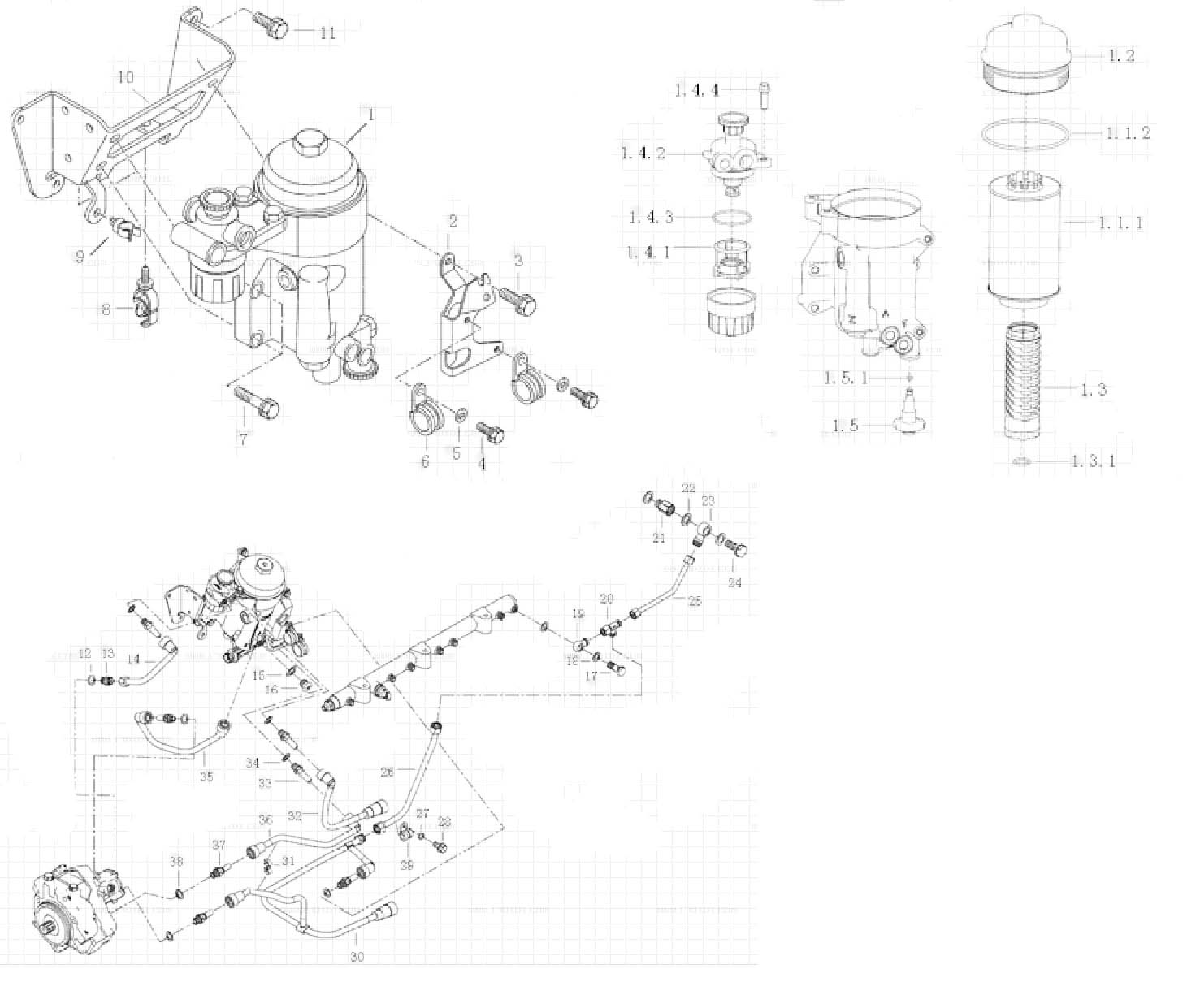 FUEL FILTER, MC11 ENGINE PARTS CATALOGS