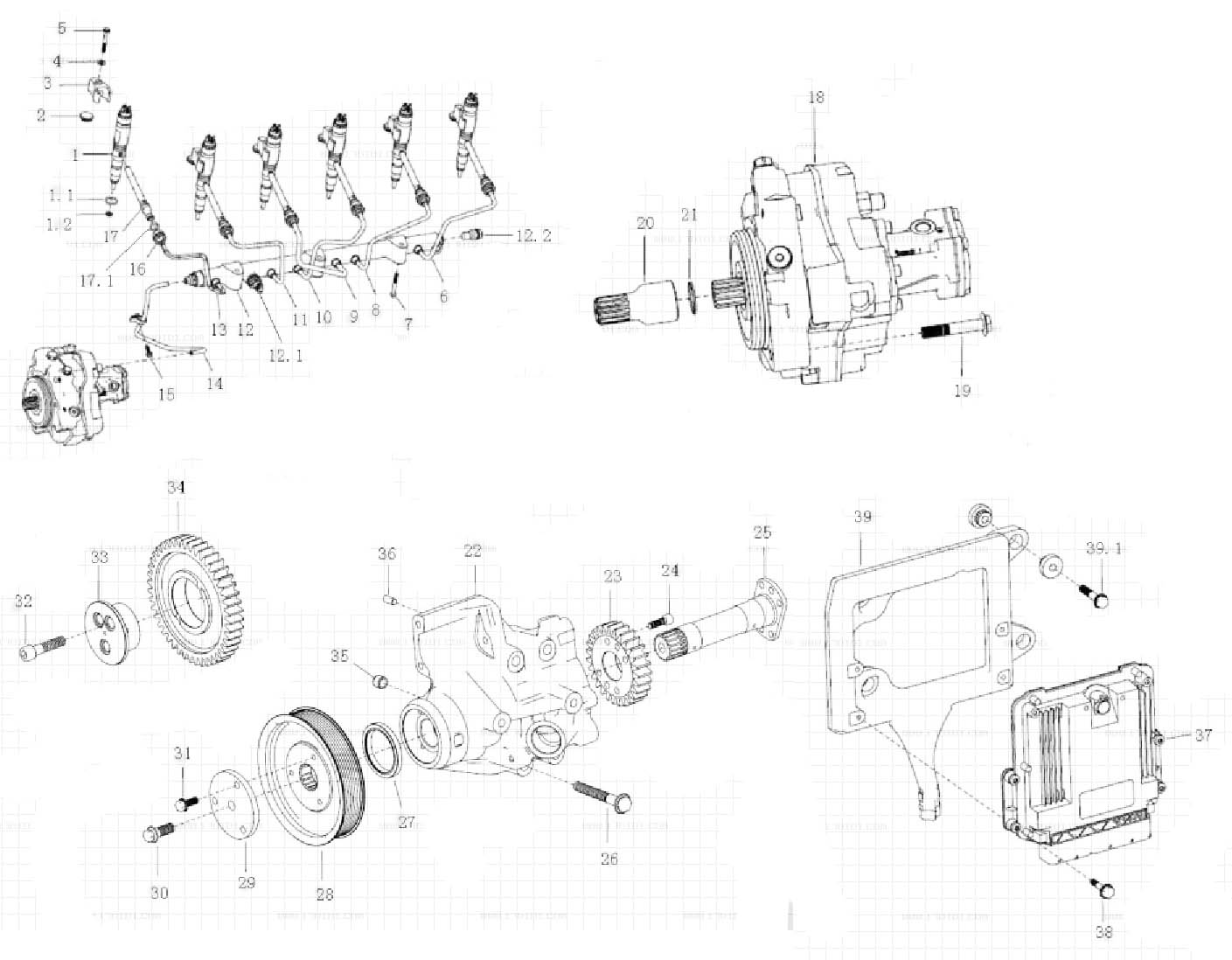 HIGH PRESSURE COMMON RAIL, MC11 ENGINE PARTS CATALOG