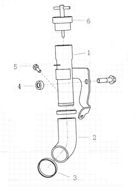 OIL FEED PIPE, MC11 ENGINE PARTS CATALOG