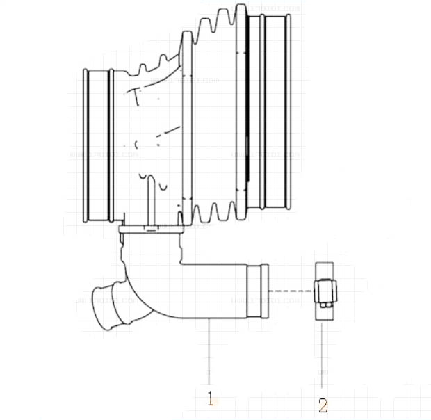 INTAKE PIPE CONNECTOR & EXHAUST PIPE, MC11 PARTS CATALOG