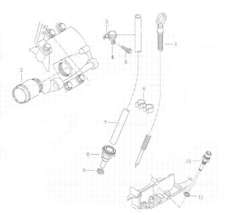 OIL GAUGE, SITRAK MC11 ENGINE PARTS CATALOGS