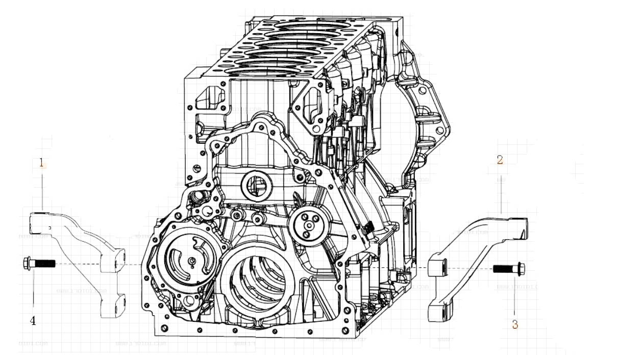 ENGINE SUPPORT & HANGER, MC11 ENGINE PARTS CATALOGS