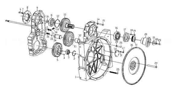 REAR PTO, SINOTRUK HOWO PARTS CATALOGS