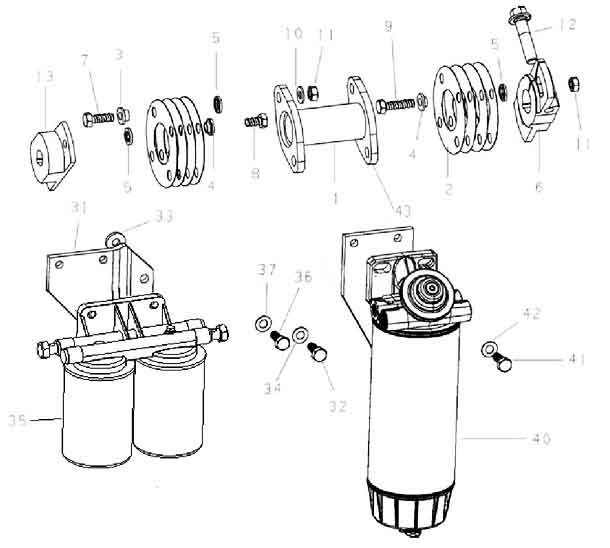 FUEL SUPPLY SYSTEM, HOWO PARTS CATALOGS