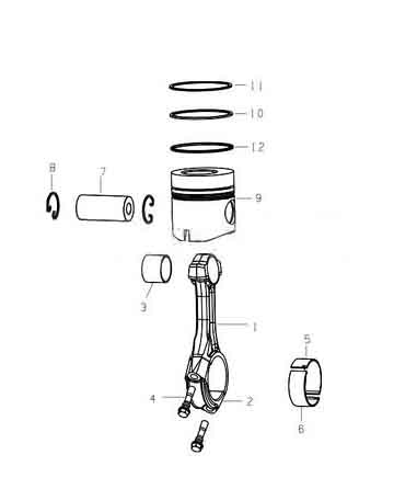 PISTONS & CON RODS, HOWO PARTS CATALOGS