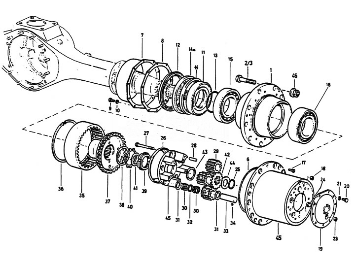 wheel reduction, howo str axle parts catalogs