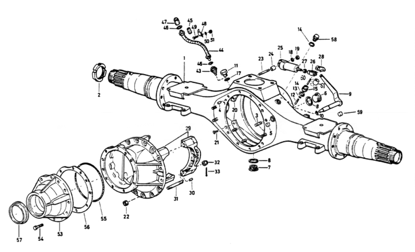 2nd Rear Driving Axle Shell, Howo STR Axle Parts Catalogs.