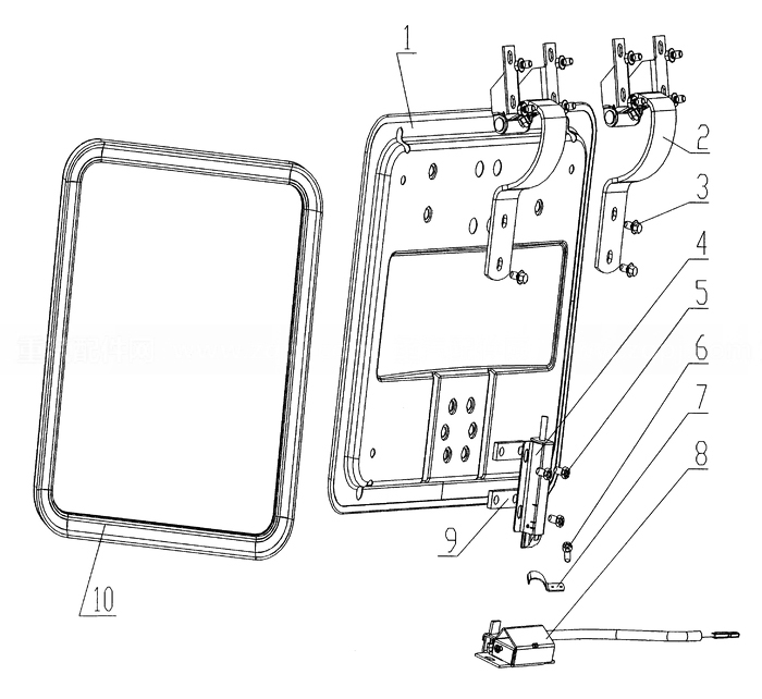 HW76/HW76 Cabin Tool Box, Howo Cabin Parts Catalogs