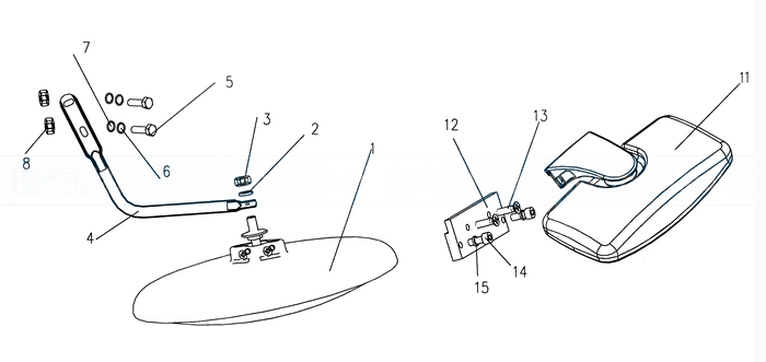 Down View Mirror, Howo Parts Catalogs