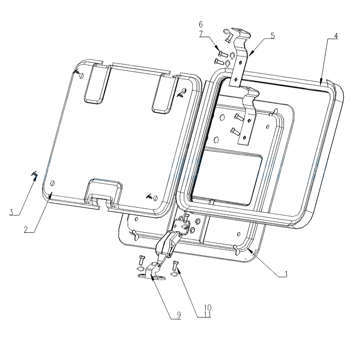 Upper Window, Howo Cabin Parts Catalog