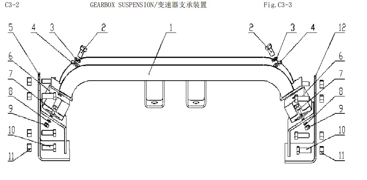 Gearbox Suspension, Sinotruk Howo Parts Catalogs