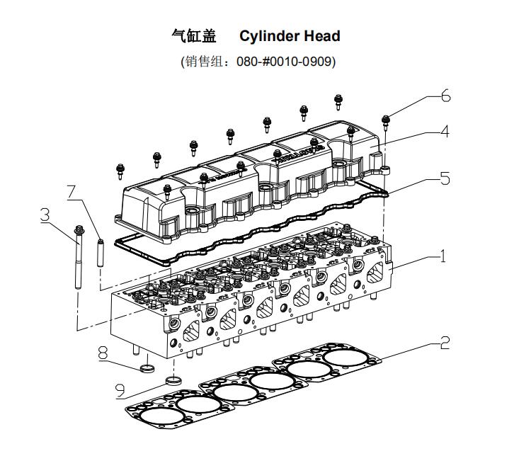 Cylinder Head, Sitrak Truck Parts Catalogs