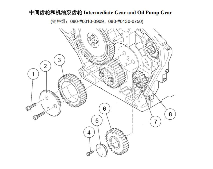 Intermediate Gear and Oil Pump, Sitrak Parts Catalogs