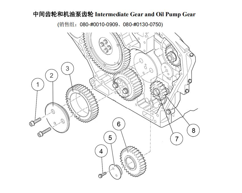 Intermediate Gear and Oil Pump, Sitrak Parts Catalogs