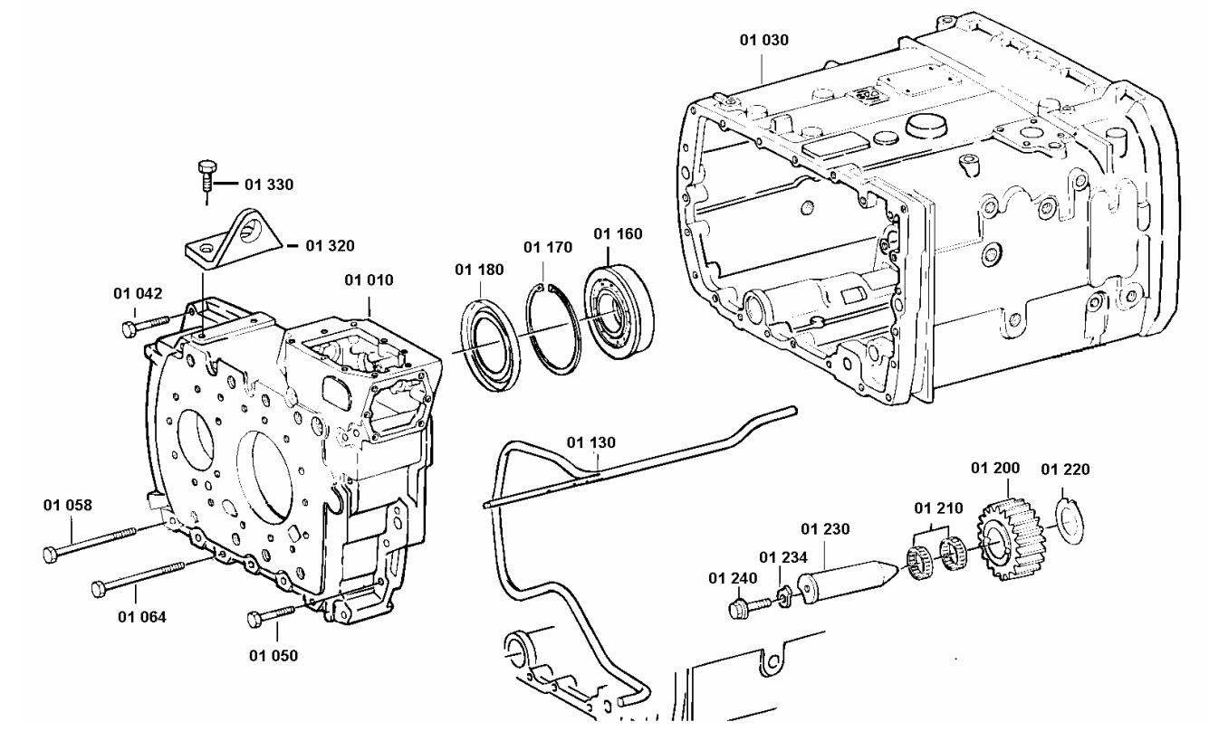 Gearbox Housing, Sitrak Parts Catalogs #1